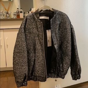 Iro textured metallic bomber